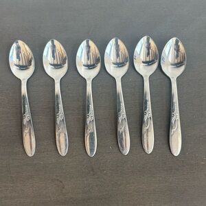 Vintage Stainless Steel EVERGLO baby Spoon Set